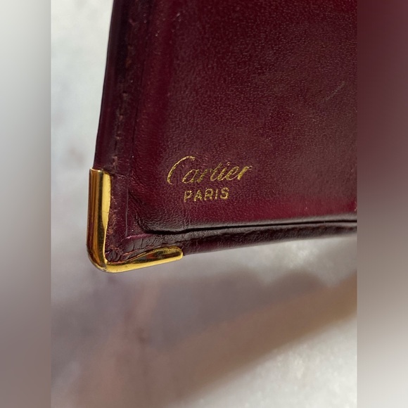 Cartier men\'s bifold leather